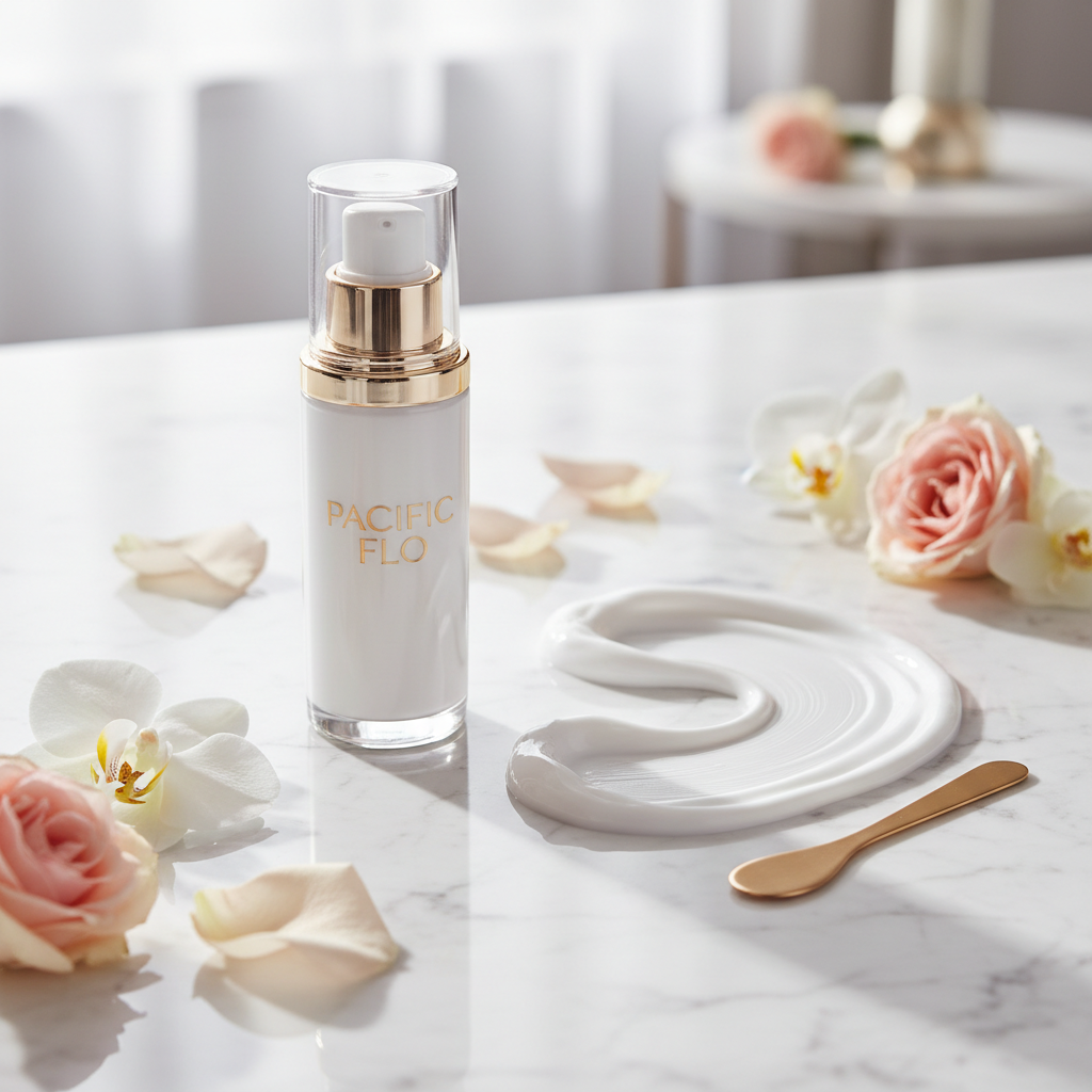 Pacific Flo Cream Flatlay